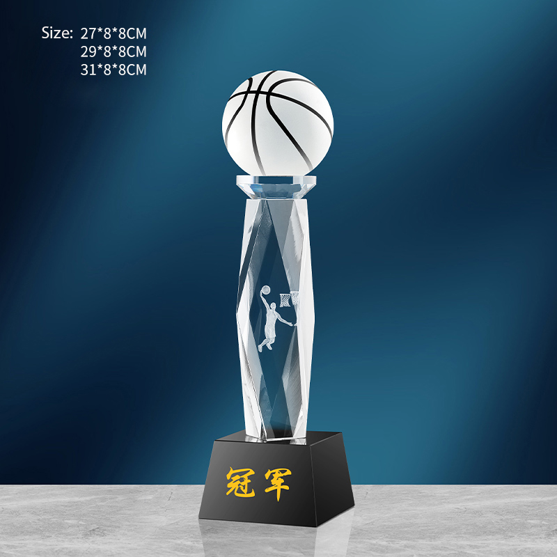 Crystal Basketball Gift, Award - Badminton Cup review and price
